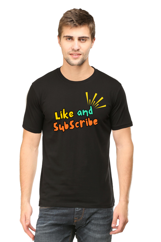 Like and Subscribe Youtuber Printed T shirts