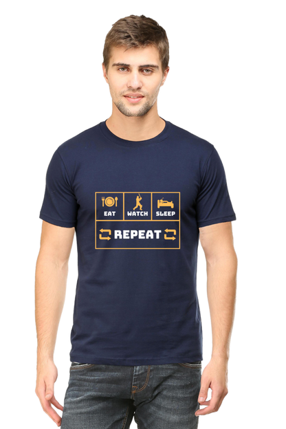 Eat Sleep Repeat Cricket | Graphics T Shirts